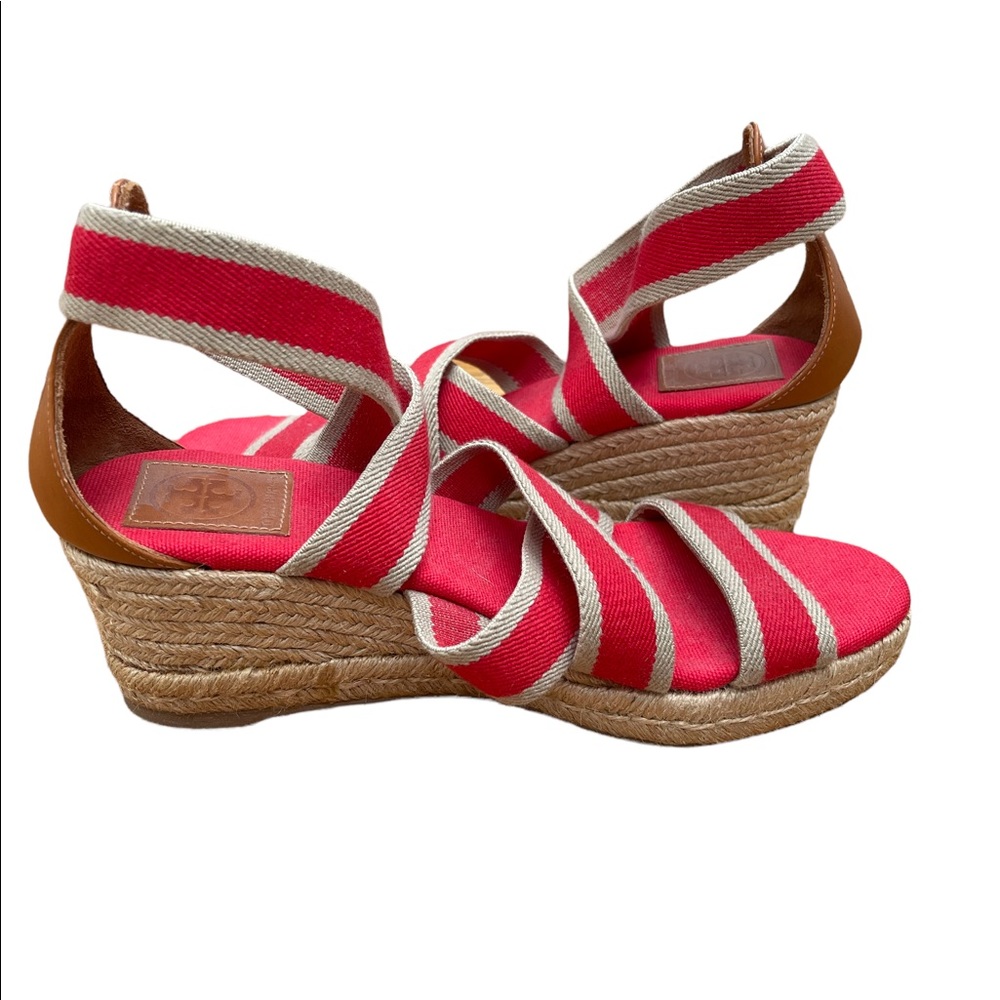 TORY BURCH Red espadrille sandals Size 9